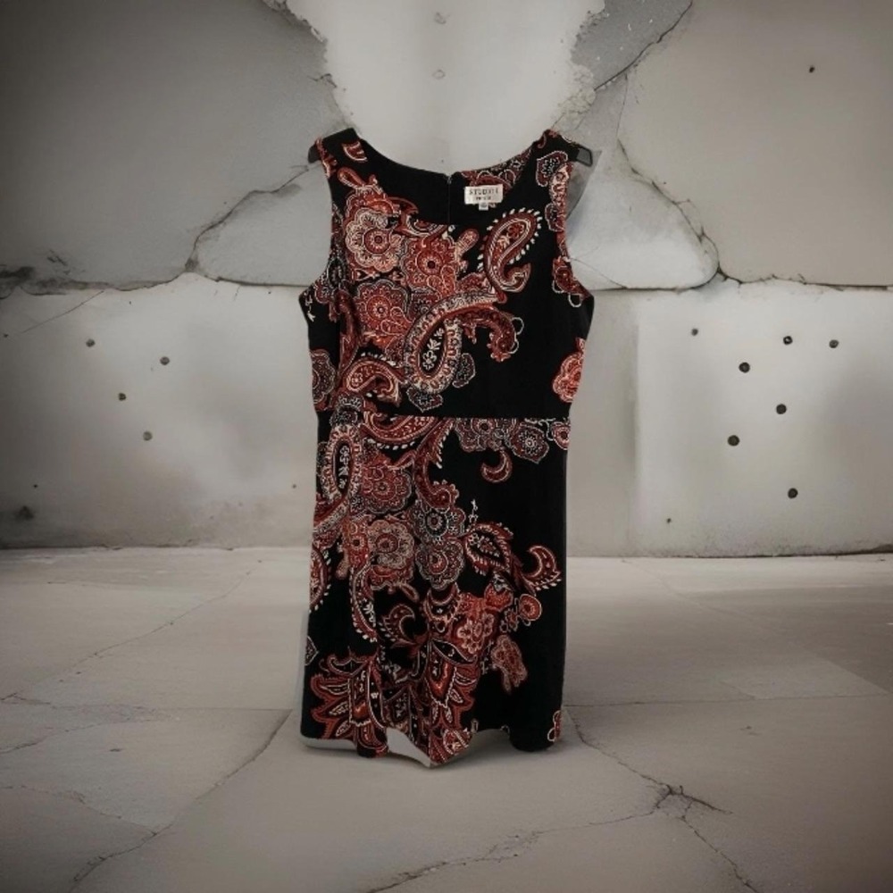 Studio I Dress Women's Multi/Black Size 16P‎
